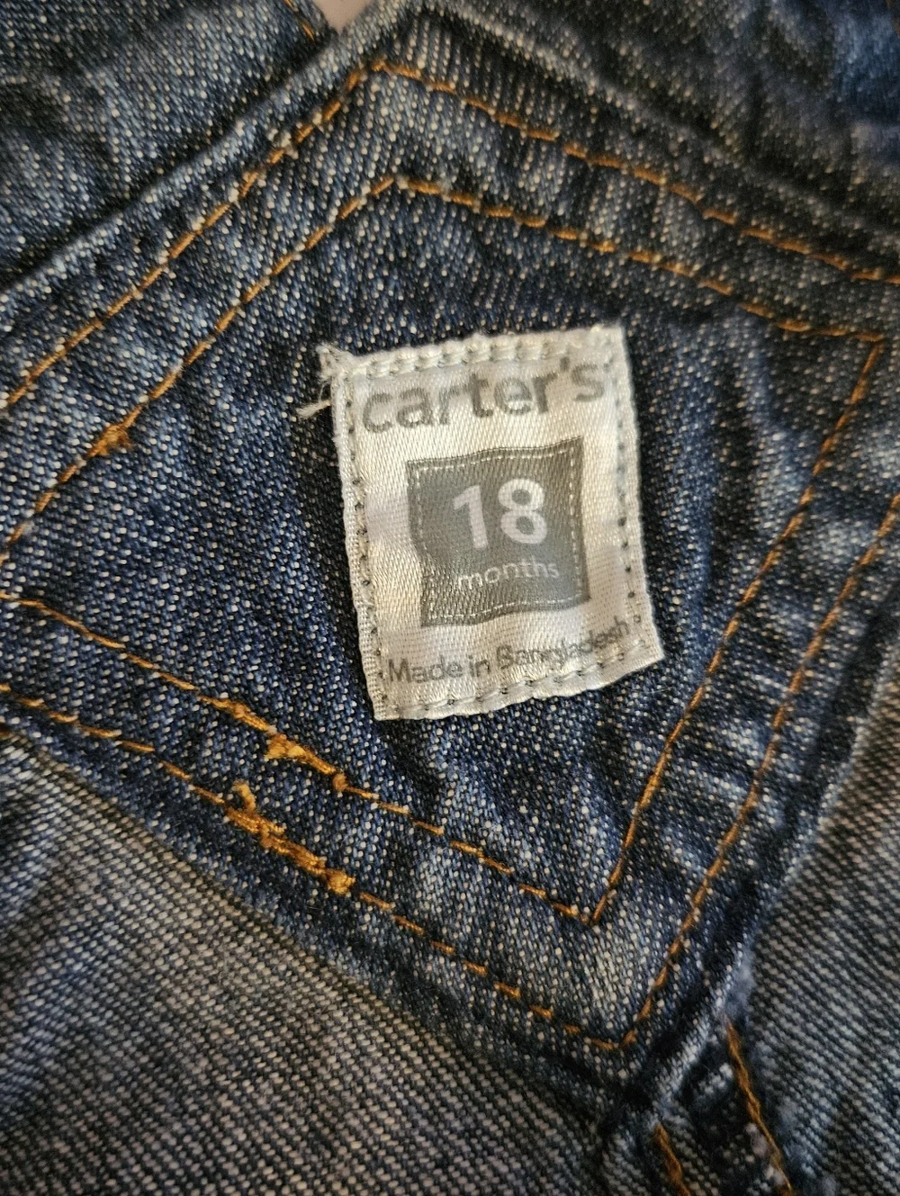 Denim Skirt Overalls Flower Decal 18M